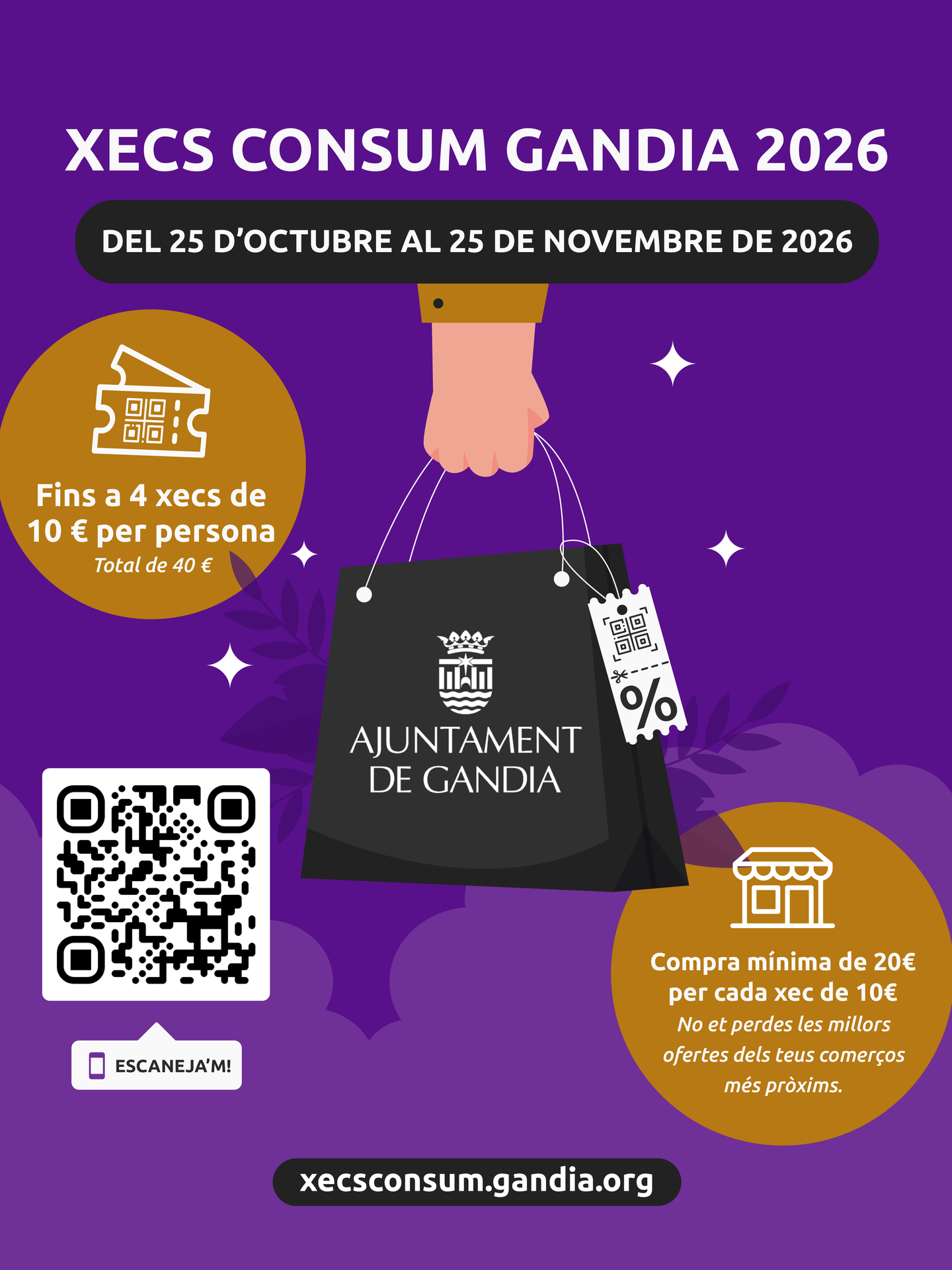 Cartel oficial Xecs Consum Gandia 2026
