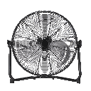 Ventilador Industrial Midas 120w Negro/cromo 55d 3 Velocidades,orientable 59x62x22 Cm 