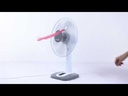 VENTILADOR SOBREMESA ARROYO GRANDE BLANCO/GRIS 3VEL 45W 5 ASPAS OSCILANTE Y ROTATORIO 65X43X26CM