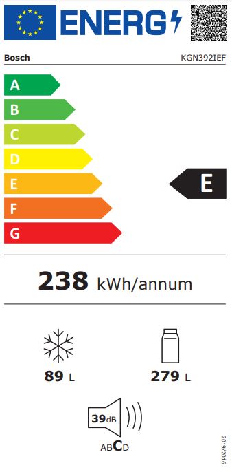 COMBI BOSCH KGN392IEF NF 203X60 E INOX