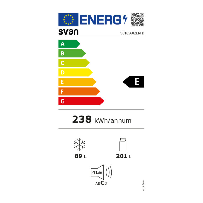 Combi Svan SC185602ENFD NF E 185cm 59,5cm 60cm Blanco con Display