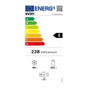 Combi Svan SC185602ENFD NF E 185cm 59,5cm 60cm Blanco con Display