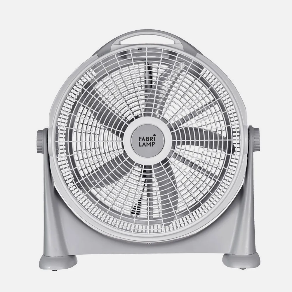 [183871028] Ventilador Sobremesa Fresco Gris 120w 3 Vel. 5 Aspas Gris Orientable 62x58x16 Cm