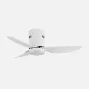 Ventilador Dc Borax 20w Blanco 3aspas 6vel 3000-4000 -6500k 2350lm Remoto, Memoria, Temporizador 27x101x101cm 