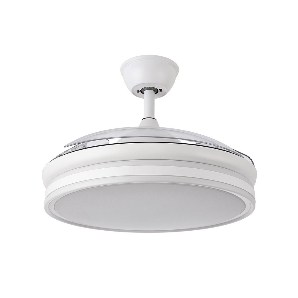 Nº6 VENTILADOR BAYOMO 72W 6120LM BLANCO 3 ASPAS DESP. 32/47X49/108 D.3 COLOR.MOTOR DC.REMOTO
