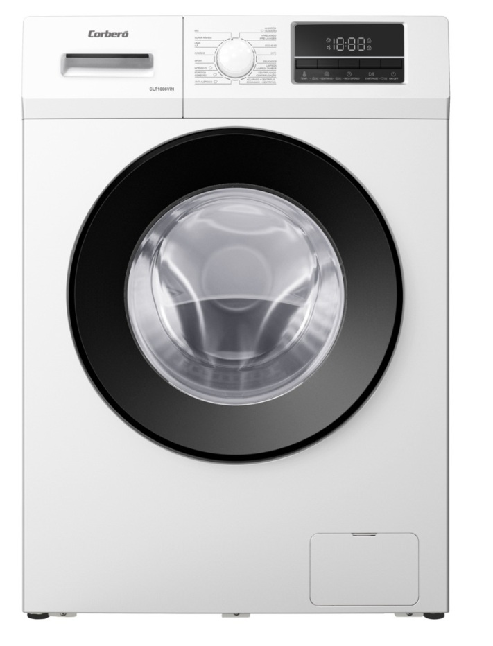 LAVADORA CORBERO CLT1006VIN 10KG 1400RPM A-10% BLA