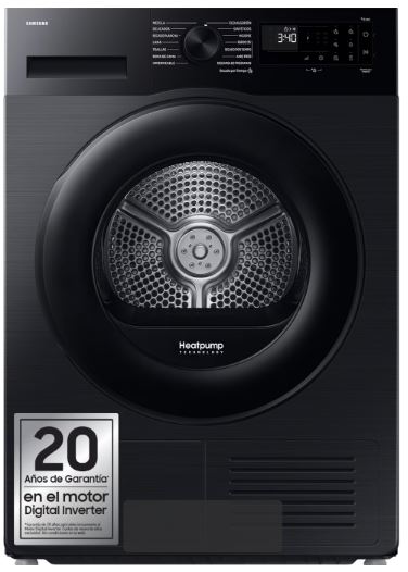 SECADORA SAMSUNG DV90DG52A0ABEC 9KG B.CALOR C NEGR