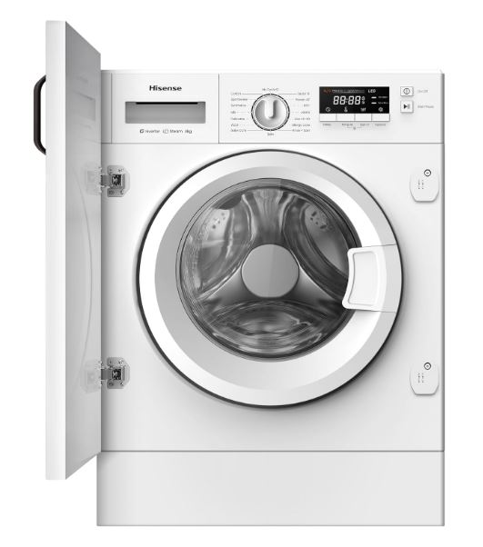 [036900300051] LAVADORA INTEGR. HISENSE WF3M841BWIES 8KG 1400RPM