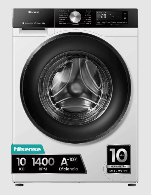 [036900300054] LAVADORA HISENSE WF3S1043BW1 10KG 1400RPM A-10%