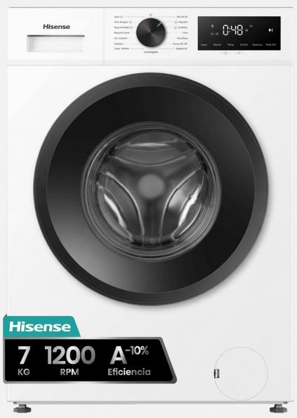 [036900300056] LAVADORA HISENSE WF1I7022BWJ 7KG 1200RPM A-10% BLA