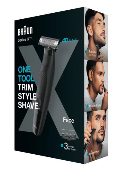 [000502050095] AFEITADORA BRAUN XT3100 FACE SERIE X INALAMBRICO