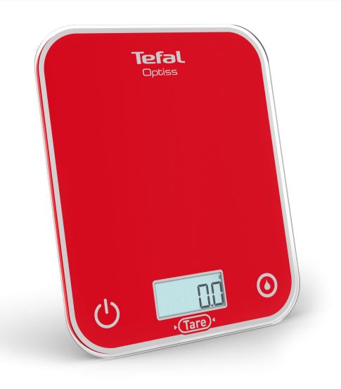 BALANZA COCINA TEFAL BC50U3V0 OPTISS 5KG ROJA