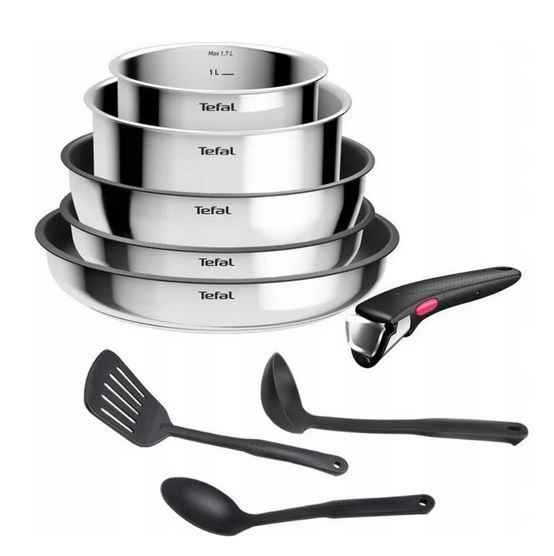 LOTE SARTENES TEFAL L881S904 INGENIO S/MANGO COOK