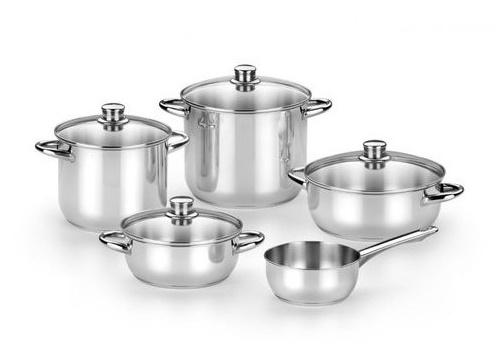 BATERIA COCINA MONIX M450001 5PZ OPTIMA2 TAPA CRIS