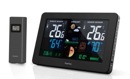 ESTACION METEREOLOGICA HAMA PREMIUM 186380 NEGRA
