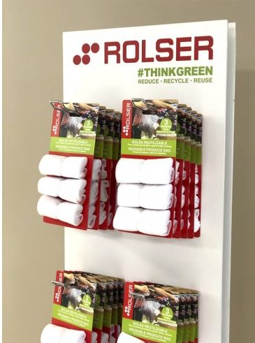 BOLSA MALLA REUTILIZABLE ROLSER 30X35CM PACK 3 UDS