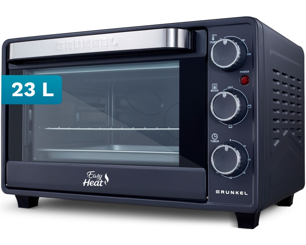 MINI HORNO GRUNKEL HR23EASY 23L NEGRO 1600W