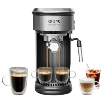 CAFETERA EXPRESS KRUPS XP350DE0 MINI MAESTRO GRIS