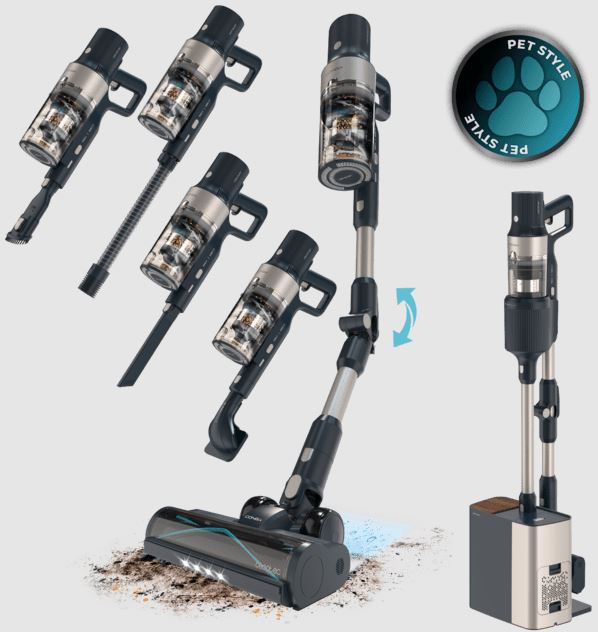 ASPIRADOR ESCOBA CECOTEC 102268 + BASE AUTOVACIADO