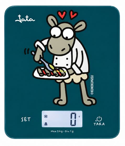 BALANZA COCINA JATA HBAL1751 ELECTRONICA 5KG AZUL