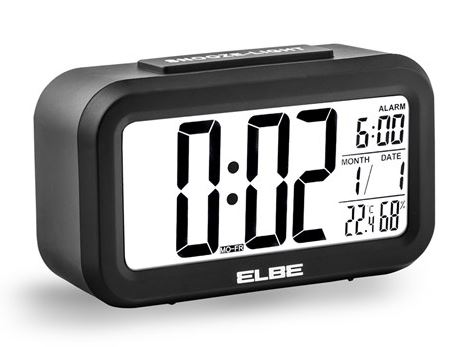 DESPERTADOR ELBE RD668N DIGITAL NEGRO