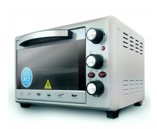 MINI HORNO GRUNKEL HR28SILVER 28L PLATEADO 1600W