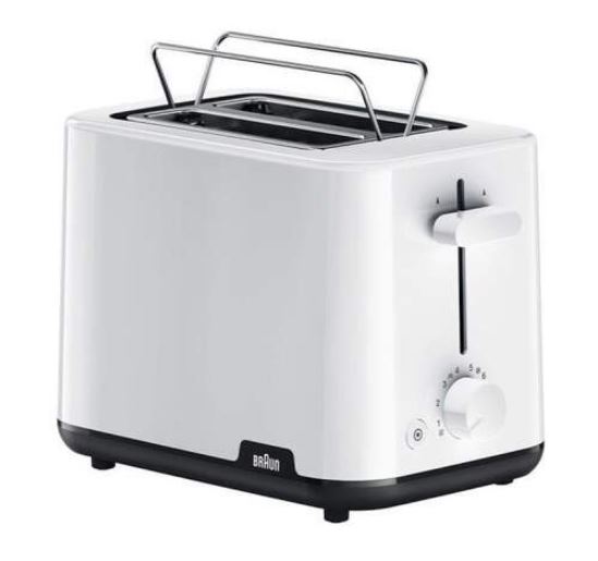 TOSTADOR BRAUN HT1010WH 900W 2 RANURA BLANCO