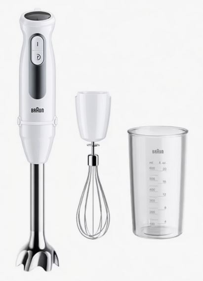 BATIDORA BRAUN MQ50051MWH 1000W + ACC BLANCO