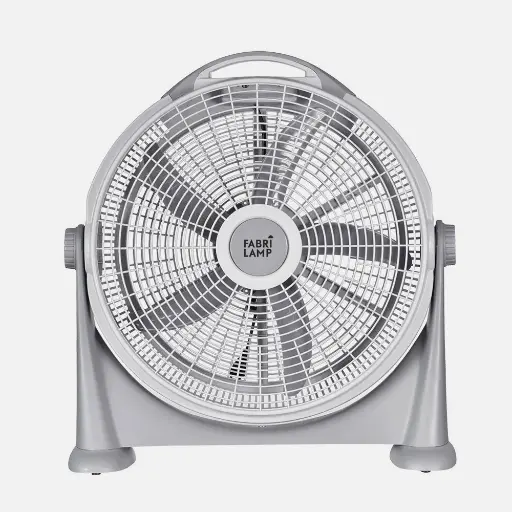 [183871028] Ventilador Sobremesa Fresco Gris 120w 3 Vel. 5 Aspas Gris Orientable 62x58x16 Cm