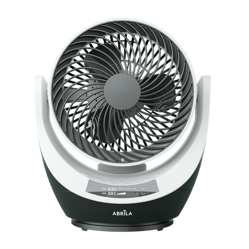 [237871026] Ventilador Sobremesa Navia Negro/blanco 40w 4velocidades Orientable Rotatorio,remoto,temporizador Y Display 