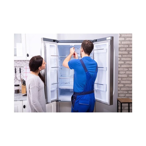 Porte y puesta en marcha frigorífico de libre instalación.